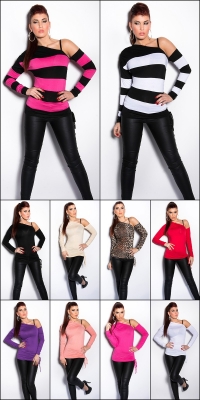 Bluze cu maneca lunga Sexy open on shoulder
