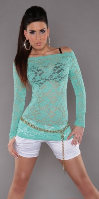 Bluze maneca lunga Sexy cu dantela shirt