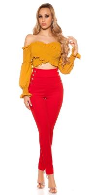 Bluze scurte cu buricul gol Sexy Carmen