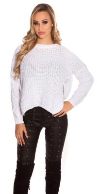 Pulover la moda tricot cu side- nasturi