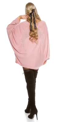 Pulovere la moda supradimensionat bat AngelWings