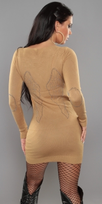 Rochie mini Sexy tricot fin-cu aripi inger