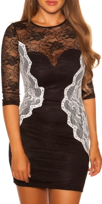 Rochie mini sexy dantela-