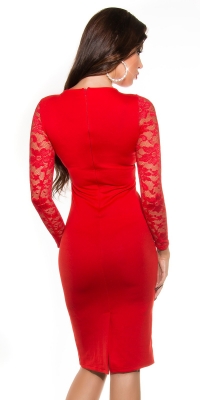 Rochii Elegant fashion midi pencil cu dantela