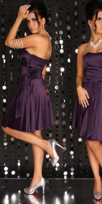 Rochii de cocktail Sexy cu XL-fundita cu snur la spate