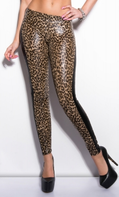 sexy stralucitor-leggs in model leopard