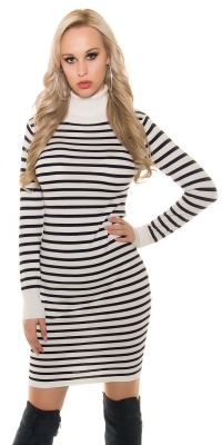 Helanca la moda din tricot stripeddress