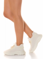 Adidasi la moda Slip-On cu thick Sole