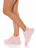 Adidasi la moda Slip-On cu thick Sole