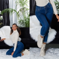 Blugi cu talie inalta Sexy