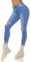 Blugi cu talie inalta Sexy rupturi Push Up