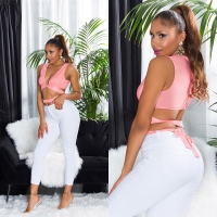 Blugi cu talie inalta Sexy de vara