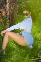 Blugi scurti la moda cu talie inalta Paperbag