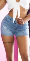 Blugi scurti Sexy Basic cu talie inalta Push-Up