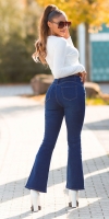 Blugi Sexy cu talie inalta Push up evazati