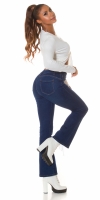 Blugi Sexy cu talie inalta Push up evazati