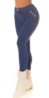 Blugi Sexy cu talie inalta Push-Up nasturi