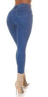 Blugi Sexy Musthave cu talie inalta Push-Up aspect uzat