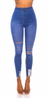 Blugi Sexy skinny cu rupturi