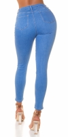 Blugi skinny Sexy cu talie inalta rupturi Push Up Effect
