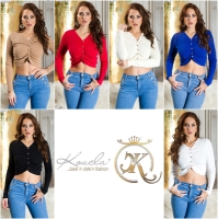 Bluza Sexy cu buricul gol sclipici hearts