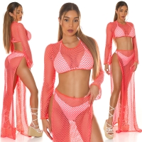 Bluze maneca lunga Topuri cu buricul gol sexy Net / Cover-Up