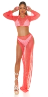 Bluze maneca lunga Topuri cu buricul gol sexy Net / Cover-Up