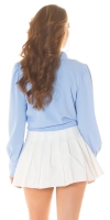 Bluze sexy cu buricul gol knot detail