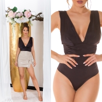 Body sexy cu decolteu in v