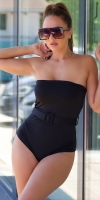 Body sexy umeri goi cu curea