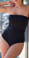 Body sexy umeri goi cu curea