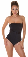 Body sexy umeri goi cu curea