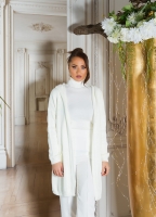 Cardigan la moda larg cu gluga