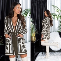 Cardigan Rochii tricotate Sexy / cu curea