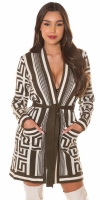 Cardigan Rochii tricotate Sexy / cu curea