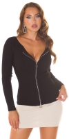 Cardigan Sexy cu fermoar