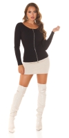 Cardigan Sexy cu fermoar