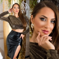 Cercei Sexy statement cu sclipici