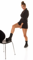 Cizme la moda dantela-up ancle