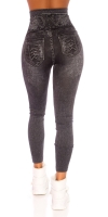 Colanti imitatie blugi la moda cu talie inalta