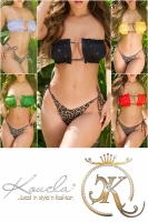 Set Costum de baie in doua piese Sexy cu sclipici Brazilian
