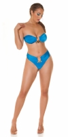 Costum de baie in doua piese sexy 2Piece Set cu auriu detaliu