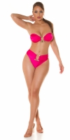 Costum de baie in doua piese sexy 2Piece Set cu auriu detaliu