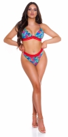 Costum de baie in doua piese Sexy Exotic cu decorative banda elastica