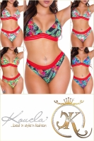 Costum de baie in doua piese Sexy Exotic cu decorative banda elastica