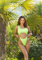 Costum de baie intreg sexy cu decupaje & ring detail