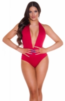 Costum de baie intreg Sexy Plunging V-Nack cu spatele gol