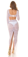Fusta maxi sexy cu talie inalta dantela