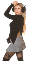 Fusta pantaloni Sexy cu box pleats & curea Blogger Style