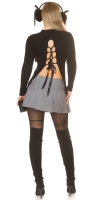 Fusta pantaloni Sexy cu box pleats & curea Blogger Style